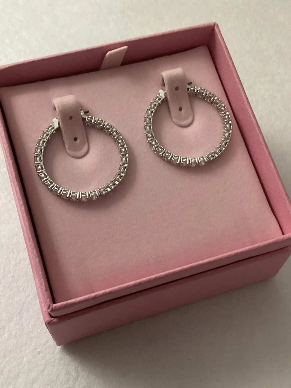Swarovski sparkling silver